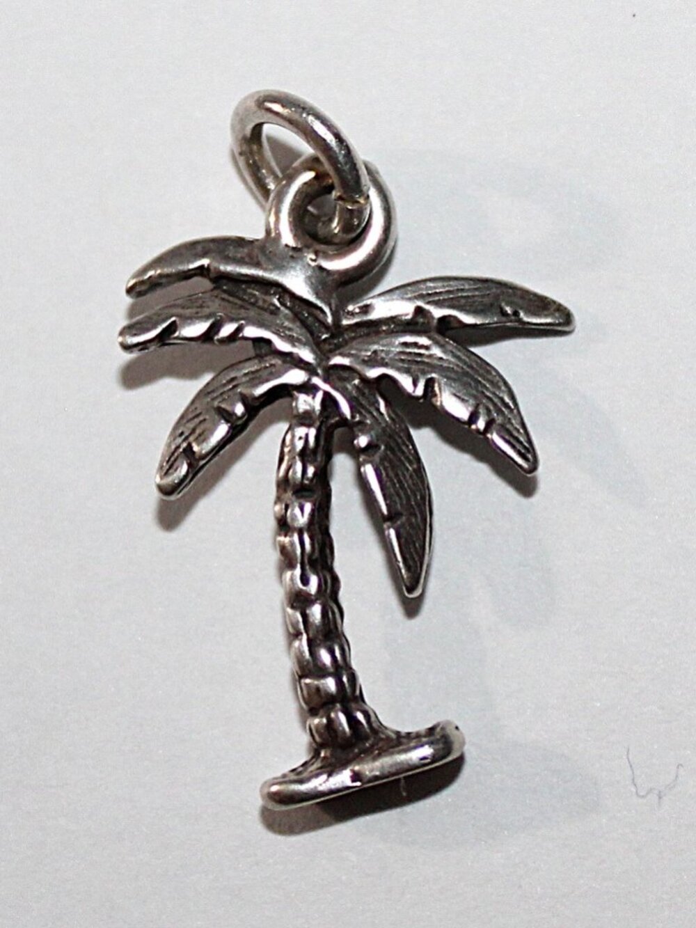 Sterling Silver Palm Tree Retro Style Charm